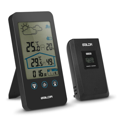 

Large Screen Wireless Indoor Outdoor Weather Station Hygrometer Temperature Humidity Measurement Weather Forecaster Station Digita
