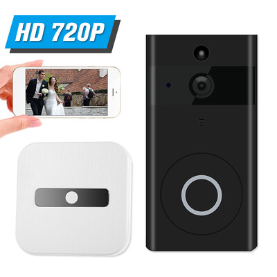 

WiFi Smart Wireless Security DoorBell Smart HD 720P Visual Intercom Recording Video Door Phone With Indoor Ding-Dong APP Remote Ho