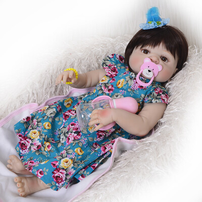 

Waterproof Real Touch Vinyl Belly Newborn Reborn Babies 11 Inch Full Silicone Alive Baby Girl With Painted Hair For Collection