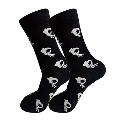 

A Pair Unique OK Gesture Comfortable Cotton Hose Socks Warm&Breathable for Men Women Autumn Winter