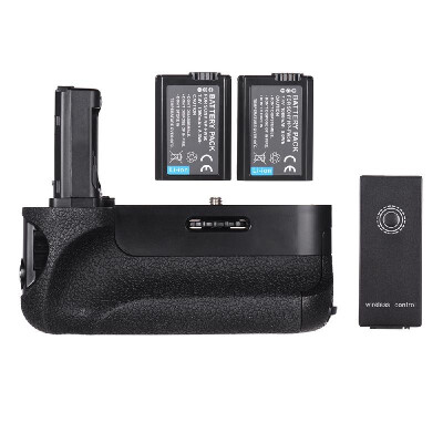 

Battery Grip Replacement Vertical Camera Battery Holder with NP-FW50 Battery 24G Wireless Remote Control for Sony A7A7RA7S Digi