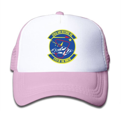 

176th Air Defense Squadron Logo Plain Hat Adjustable Mesh Cap For Kid