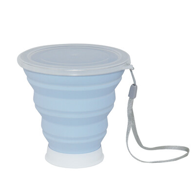 

Norlansondi NOLANSEND Silicone Folding Cup Travel Outdoor Portable Telescopic Hand Cup Coffee Cup Sport Mouth Cup 320ml Light Blue NL306