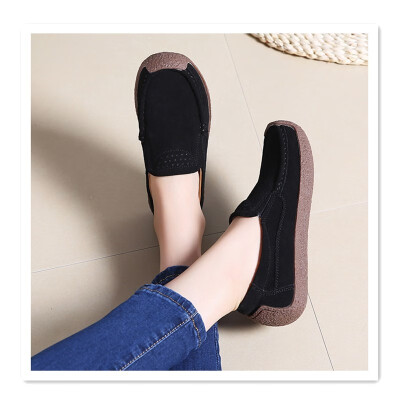 

Korean version of the wild casual shoes single shoes Harajuku students flat canvas shoes students spring thick-soled womens shoes