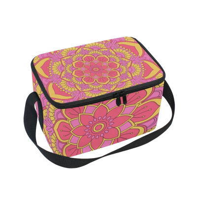 

ALAZA Insulated Lunch Box Roma Decorative Pattern Lunch Bag for Men Women Portable Tote Bag Cooler Bag