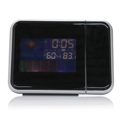 

Digital Color Screen Projection Alarm Clock Temperature Humidity&Time Display Simultaneously