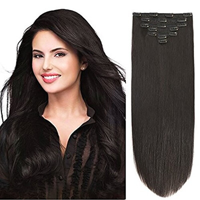 

BHF Hair Clip In Human Hair Extensions Machine Made Remy Hair 7pcsset Clip Ins 120g Brazilian Hair Extensions