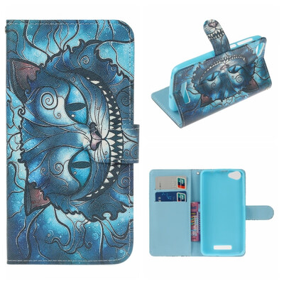 

MOONCASE Wiko Lenny3 Max Painted Pattern Holster - Blue Cat