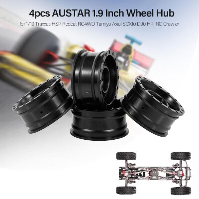 

4pcs AUSTAR 19 Inch Wheel Hub Rim Set for 110 RC Car Traxxas HSP Redcat RC4WD Tamiya Axial SCX10 D90 HPI RC Rock Crawler