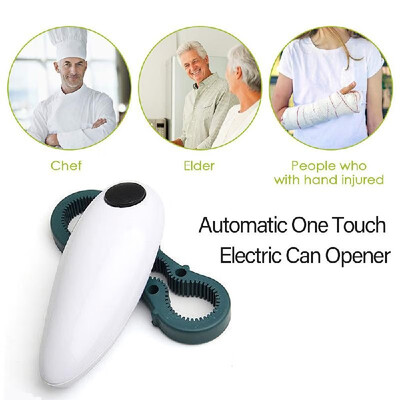 

Automatic One Touch Electric Can Opener for Hands Free Easy Weak Hands Children&Seniors Kitchen Tool with Jar Beer Bottle Open