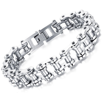 

Bracelet titanium steel mens bracelet rock&roll personalized motorcycle chain