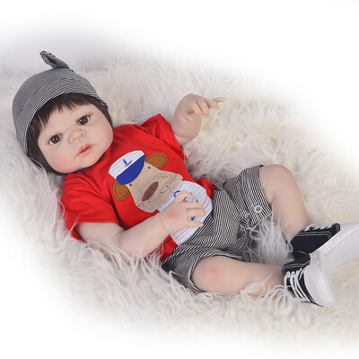 

Full Silicone Vinyl 23 57 cm Fashion Reborn Menina Baby Toy Lifelike Reborn Baby Dolls Newborn Kids Birthday XMAS Gifts