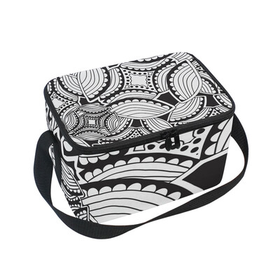 

ALAZA Insulated Lunch Box Magic Leaves Lunch Bag for Men Women Portable Tote Bag Cooler Bag