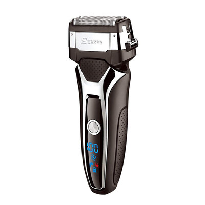 

Surker LCD Digital Electric Razor Reciprocating Intelligent Men\\\s Washable Rechargeable Razor