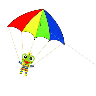 

Colorful Cartoon Parachute Kite Outdoor Sport Single Line Flying Kite with 30m Flying Line for Kids Adults