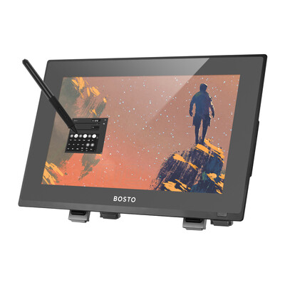 

BOSTO 22HDR 215 Inch Digital Graphics Monitor Drawing Tablet Pen Display with Battery-free Pen Adjustable Stand Holder 8192 Level
