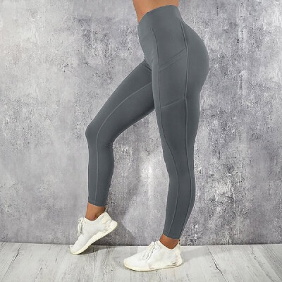 

Women Yoga Pants Elastic Sport Thin Fleece Slim Capris Quick Dry Trousers Skinny Gym Leggings
