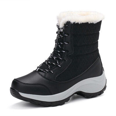 

Womens boots waterproof winter shoes womens winter boots on the platform that keep you warm Winter boots with thick fur