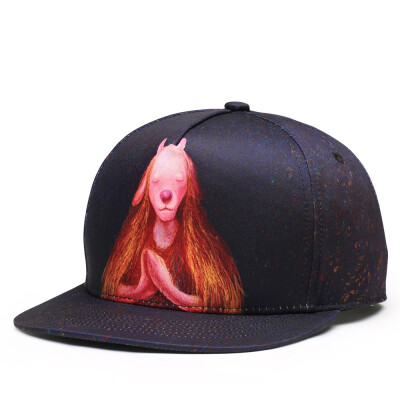 

NUZADA 3D Printing Caps Men Women Couple Hip Hop Cap Spring Summer Autumn High Quality Cotton Material Punk