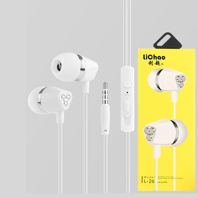 

L26 perfume with diamonds bright headphones stereo in-ear mobile phone headset Android Apple mp3 universal headphones