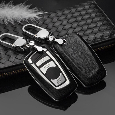 

Top Layer Leather Car Key Case For BMW New 5 Series 525li 3 Series 320li X4 Car Key Cover Shell Car Keychain Car Styling