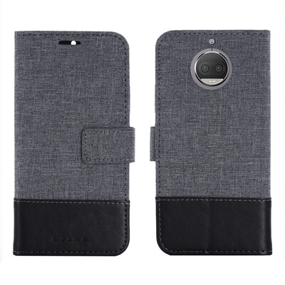 

Goowiiz Phone Case For Motorola Moto G5G5 PlusG5sG5s Plus Fashion Canvas Leather Wallet Full package flip Holder Stand