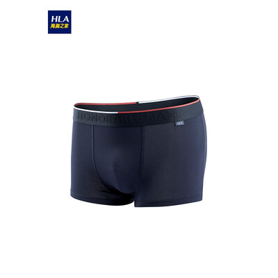 

HLA Haishu House Knitting Boxer Shorts Men 2019 Spring New Product Pack Light&Soft Simple Panties HUKAJ1R007A Navy 07 185110 XXXL