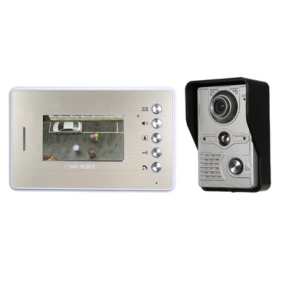 

OWSOO 43Inch Color TFT LCD Video Door Phone with 1-Camera 1-Monitor Waterproof Two-way Audio Remote Unlock Night Vision Intercom