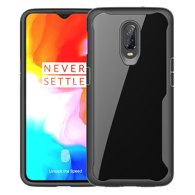 

Goowiiz Phone Case For OnePlus 6T Luxury HD Clear Acrylic TPU Silicone Prevent falling Full protection