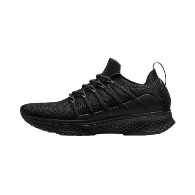 

MIJIA millet sneakers 2 mens shoes casual shoes one piece high elastic knitting fish bone locking system combined single shoes black 41 yards