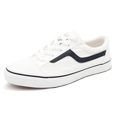 

Warrior Casual Mens Low Help Womens Trendy Light White Tide Canvas Shoes WXY-A202 White Black 40