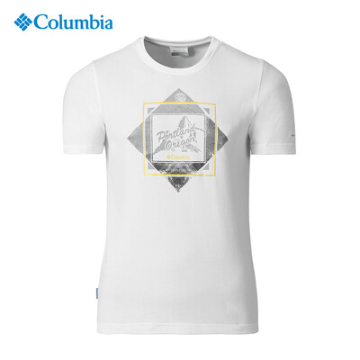 

Columbia T-shirt mens outdoor sports printing moisture-absorbing quick-drying short-sleeved round neck T-shirt PM3499 100 L