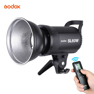 

Godox SL-60W 5600K 60W High Power LED Video Light Wireless Remote Control with Bowens Mount for Photo Studio Photography Video Rec