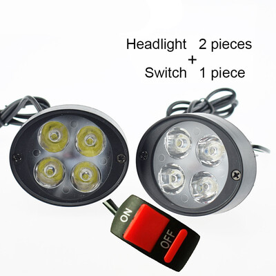 

2pcs motorcycle spotlight headlights 12V 24w led 3000lm motor rearview mirror lamp motorbike auxiliary driving headlamp work light