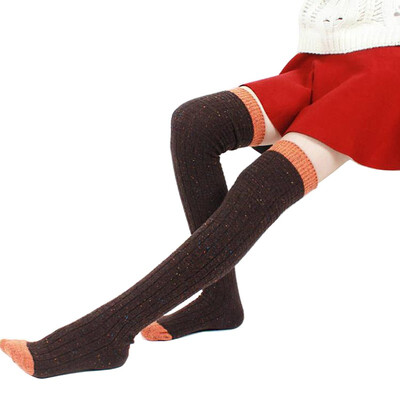 

LifeWheel Women Knee High Wool Long Dress Crew Socks for Student Thick Autumn Winter Cute Casual