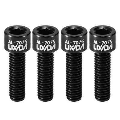 

Lixada 4pcs M517mm Bicycle Bike Stem Screws Bolts Ultralight AL7075 Aluminum Cycling Stem Fixing Screws Replacement