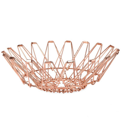 

Retractable Folding Stainless Steel Fruits Vegetables Basket Changeable Shapes