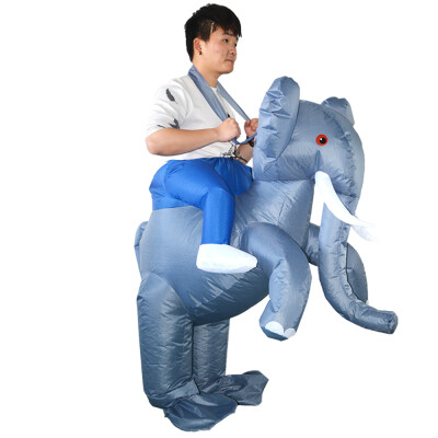 

Adults Elephant Inflatable Costume Prop Blow Up Inflatable Fancy Dress for Halloween Cosplay Dress Up Party Stage Performance