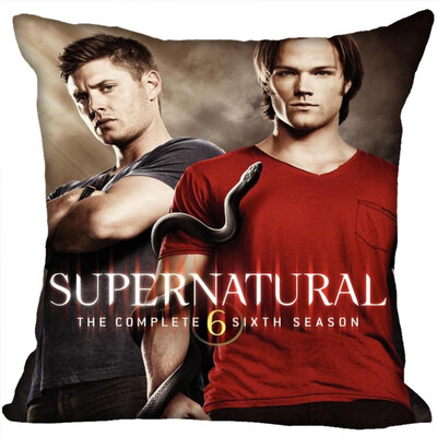 

Supernatural Pillow Cover Bedroom Home Office Decorative Pillowcase Square Zipper Pillow Cases Satin Fabric No Fade