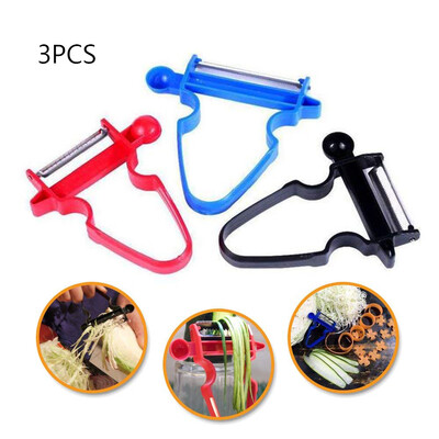 

Smiley Homey Magic Fine-quality Trio General Professional Peeler Set Vegetable Fruit Multifunctional Practical Kitchen Tool