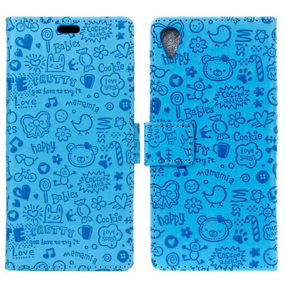 

MOONCASE ASUS Zenfone Lite L1 ZA551kL Little Witch Leather Case - Blue