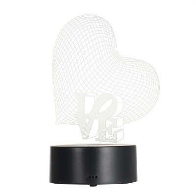

3D Visual Illusion Lamp Transparent Acrylic Night Light 7 Color Changing LED Lamp 15