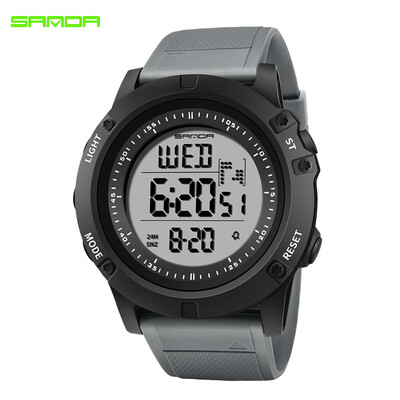 

SANDA 372 Electronic Sport Watch Men Waterproof Watches Digital LED Back Light Wristwatch for Male Clock