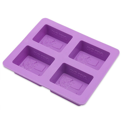 

Four Hole Rectangular DIY Silicone Tree Soap Handmade Mold