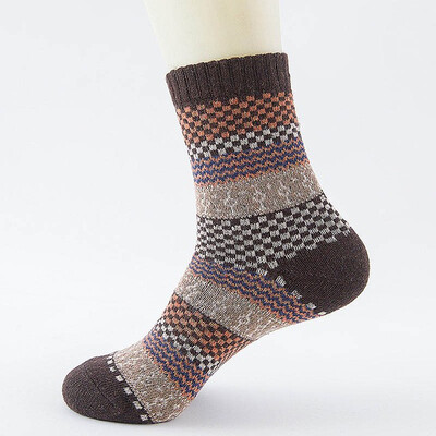 

Winter Thick Warm Stripe Wool Socks Casual Calcetines Hombre Sock Business Male Socks