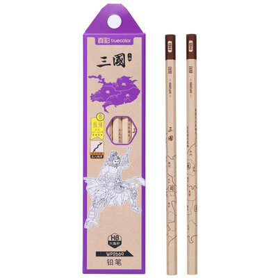 

True color TRUECOLOR HB hexagonal pencil sketch drawing student pencil calligraphy writing three countries series Zhang Fei section 12 box WP2669
