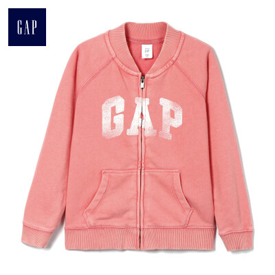 

GAP flagship store female young casual long sleeve zipper sweater 419363 rose pink 18-24M