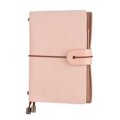 

Leather Soft Cover Refillable Journal Notebook with Elastic Strap Diary Travel Business Notepad Lined Blank Grid Paper for Men & W