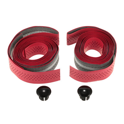 

GUB 2pcs Washable Breathable Bike Bicycle Cycling Handlebar Bar Wrap Tapes Decoration Wet PU with End Caps Plugs Secure Grips