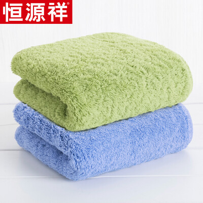 

Hengyuanxiang towel cotton high weight heavy absorbent towel basket green cotton bath wash towel wipes 2 strips